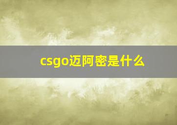 csgo迈阿密是什么