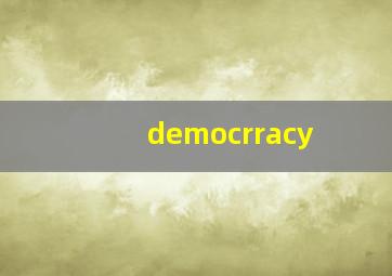 democrracy