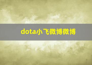 dota小飞微博微博