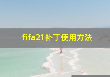 fifa21补丁使用方法