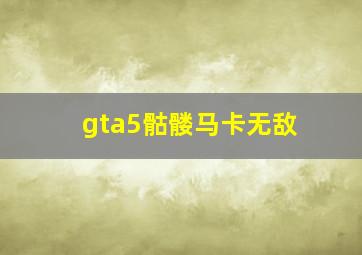 gta5骷髅马卡无敌