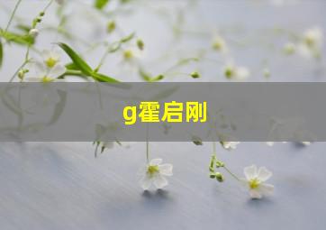 g霍启刚