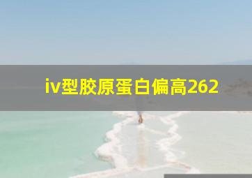 iv型胶原蛋白偏高262