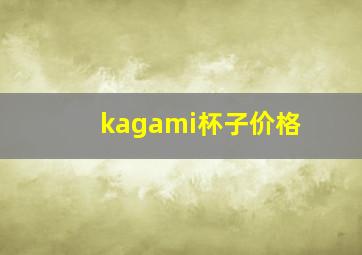 kagami杯子价格