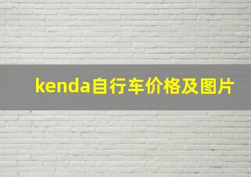 kenda自行车价格及图片