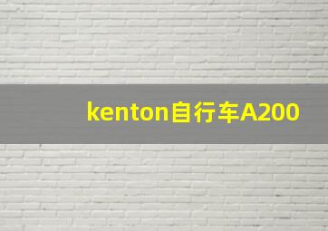 kenton自行车A200