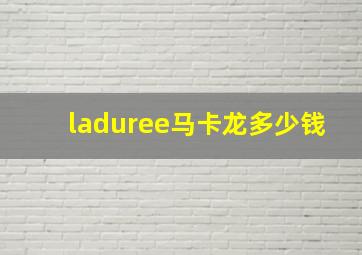 laduree马卡龙多少钱