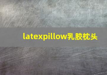 latexpillow乳胶枕头