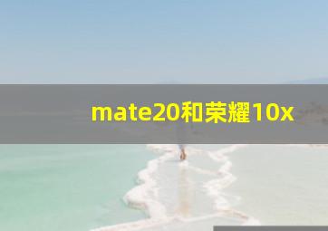 mate20和荣耀10x