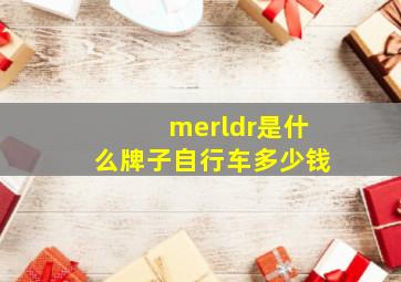 merldr是什么牌子自行车多少钱