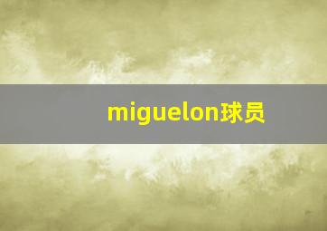 miguelon球员