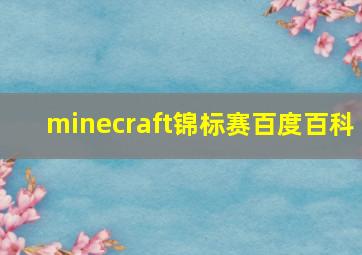 minecraft锦标赛百度百科