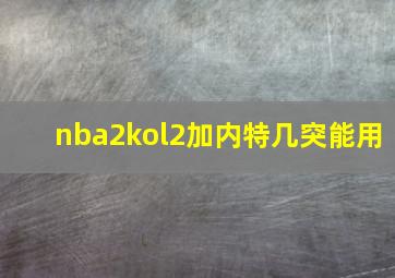 nba2kol2加内特几突能用