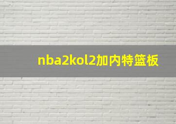 nba2kol2加内特篮板