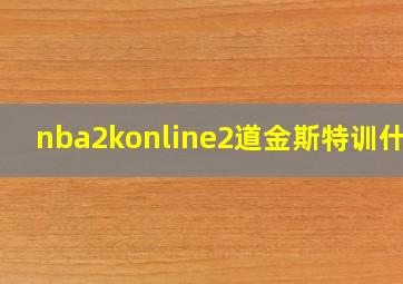 nba2konline2道金斯特训什么