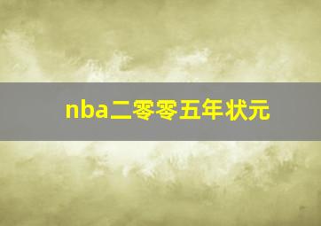 nba二零零五年状元