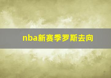 nba新赛季罗斯去向