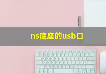 ns底座的usb口