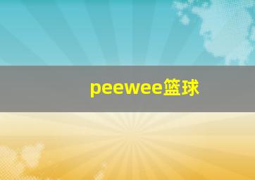 peewee篮球