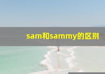 sam和sammy的区别