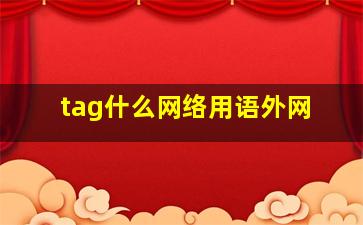 tag什么网络用语外网