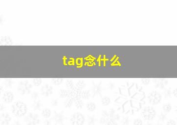 tag念什么