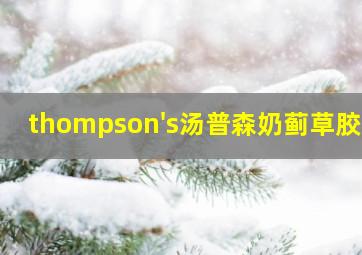 thompson's汤普森奶蓟草胶囊