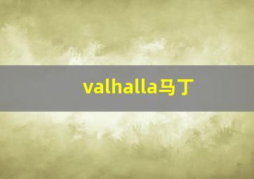 valhalla马丁