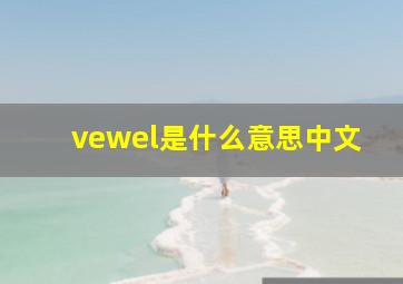 vewel是什么意思中文