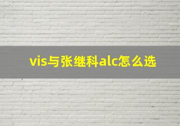 vis与张继科alc怎么选