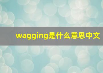 wagging是什么意思中文