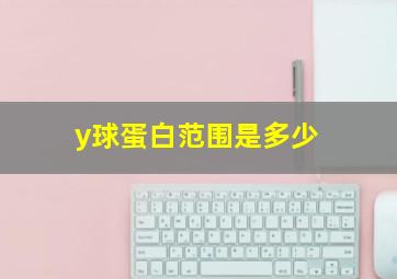 y球蛋白范围是多少