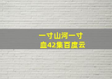 一寸山河一寸血42集百度云