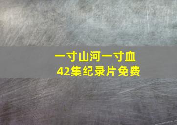 一寸山河一寸血42集纪录片免费