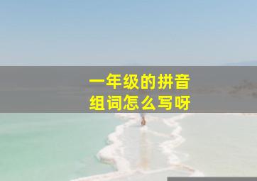 一年级的拼音组词怎么写呀