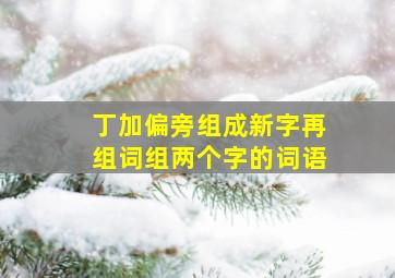 丁加偏旁组成新字再组词组两个字的词语