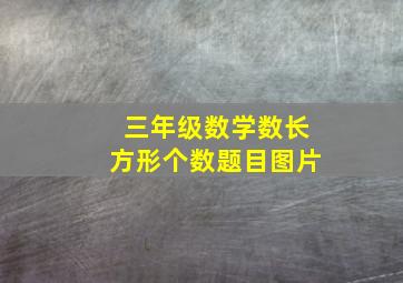 三年级数学数长方形个数题目图片