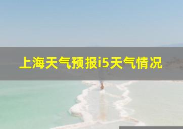 上海天气预报i5天气情况