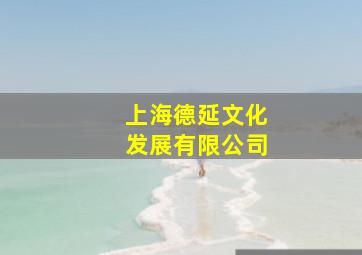 上海德延文化发展有限公司