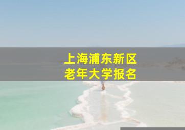 上海浦东新区老年大学报名