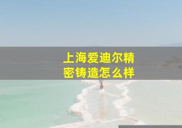 上海爱迪尔精密铸造怎么样