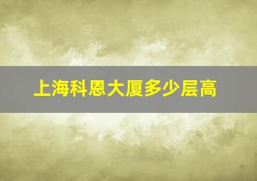 上海科恩大厦多少层高