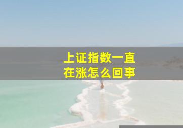 上证指数一直在涨怎么回事