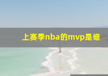 上赛季nba的mvp是谁