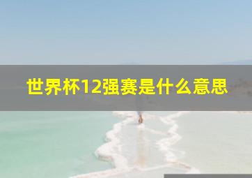 世界杯12强赛是什么意思