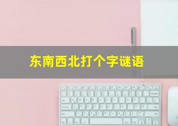 东南西北打个字谜语