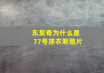 东契奇为什么是77号球衣呢图片