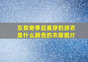 东契奇季后赛穿的球衣是什么颜色的衣服图片