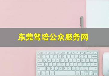 东莞驾培公众服务网