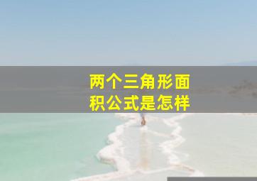 两个三角形面积公式是怎样